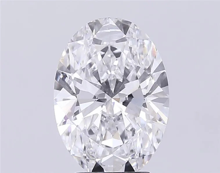 3.93ct Oval Lab Grown Diamond (Colour D, Clarity VVS2, IGI Certified)