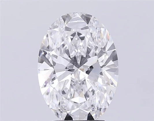 3.93ct Oval Lab Grown Diamond (Colour D, Clarity VVS2, IGI Certified)