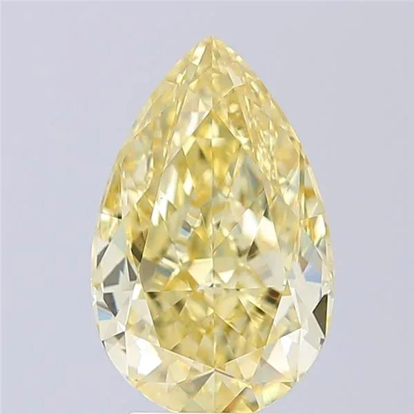 3.93ct Pear Lab Grown Diamond (Colour Fancy Intense Yellow, Clarity VVS2, IGI Certified)
