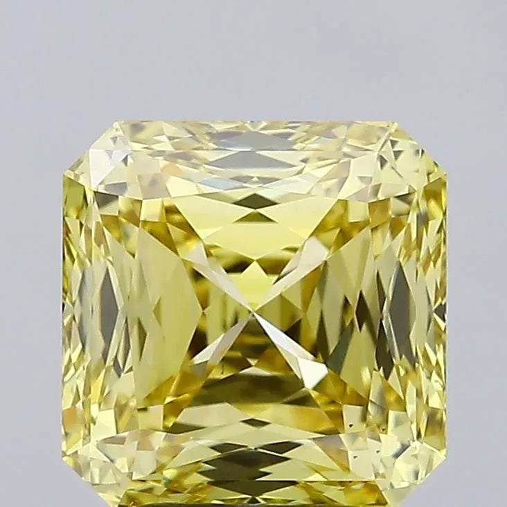 3.95ct Cushion Lab Grown Diamond (Colour Fancy Intense Yellow, Clarity VS1, IGI Certified)