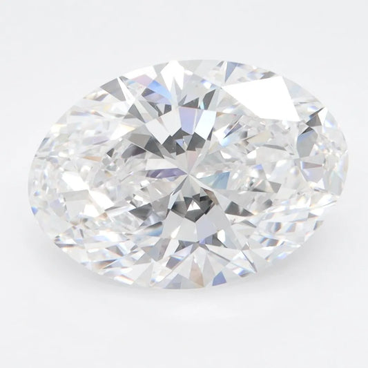 3.98ct Oval Lab Grown Diamond (Colour D, Clarity VVS1, IGI Certified)