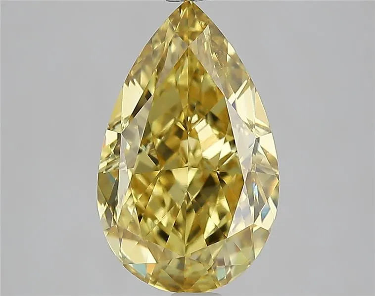 3.98ct Pear Lab Grown Diamond (Colour Fancy Intense Yellow, Clarity VVS2, IGI Certified)