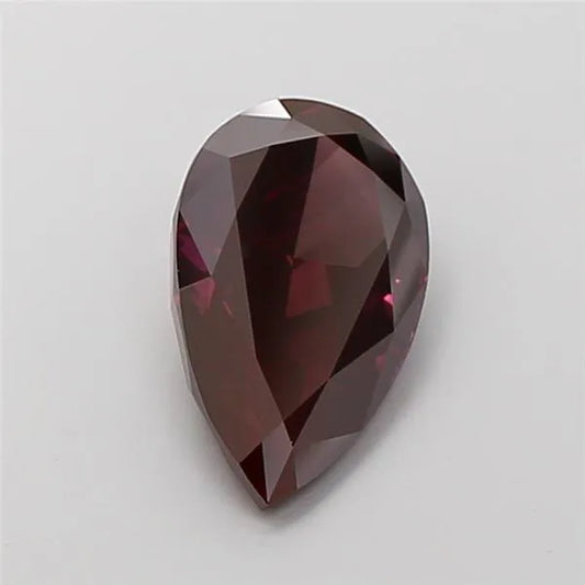 3.99ct Pear Lab Grown Diamond (Colour Fancy Dark Pink, Clarity VS1, IGI Certified)