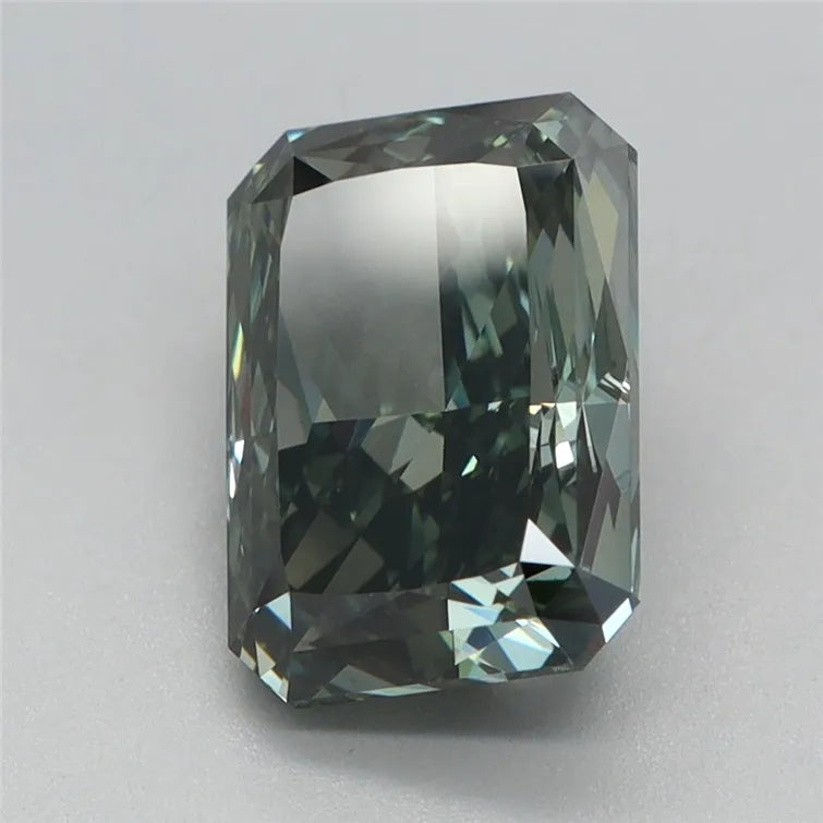 2.34ct Radiant Lab Grown Diamond (Colour Fancy Deep Green, Clarity VVS2, IGI Certified)