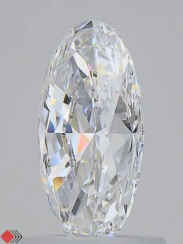 1.24ct Oval Lab Grown Diamond (Colour D, Clarity VVS2, IGI Certified)
