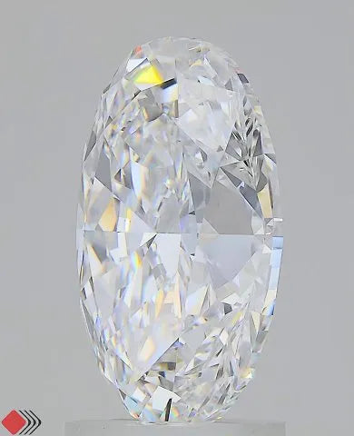 3.16ct Oval Lab Grown Diamond (Colour D, Clarity VVS2, IGI Certified)