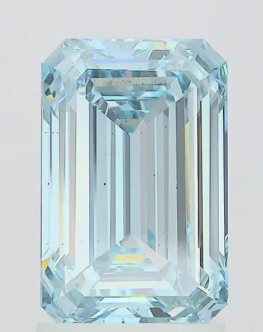 2.45ct Emerald Lab Grown Diamond (Colour Fancy Intense Blue, Clarity VS2, IGI Certified)