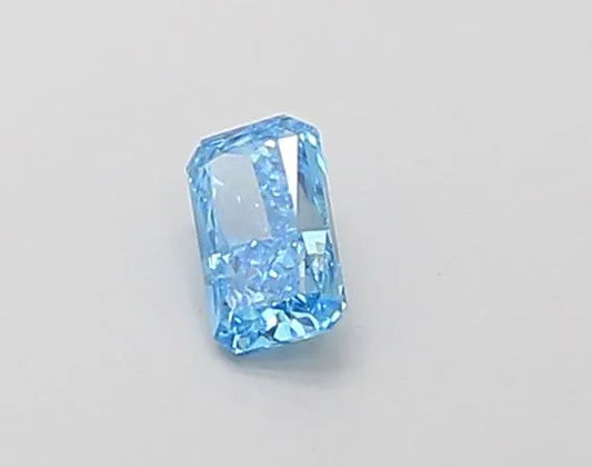 0.21ct Radiant Lab Grown Diamond (Colour Fancy Vivid Blue, Clarity VS1, IGI Certified)