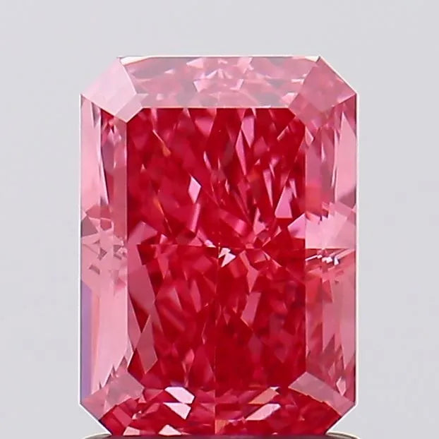 1.53ct Radiant Lab Grown Diamond (Colour Fancy Vivid Pink, Clarity VVS2, IGI Certified)