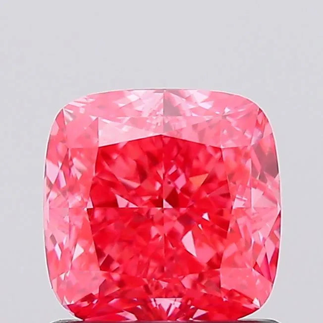 1.07ct Cushion modified Lab Grown Diamond (Colour Fancy Vivid Pink, Clarity VVS2, IGI Certified)