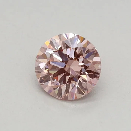 0.28ct Round Lab Grown Diamond (Colour Fancy Intense Pink, Clarity VS1, Cut EX, IGI Certified)