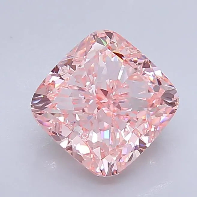 4.00ct Cushion brilliant Lab Grown Diamond (Colour Fancy Intense Pink, Clarity VVS2, IGI Certified)