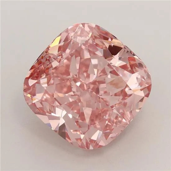 4.00ct Cushion brilliant Lab Grown Diamond (Colour Fancy Vivid Pink, Clarity VVS2, IGI Certified)