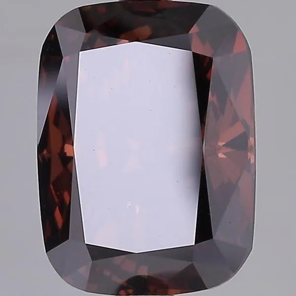 4.00ct Cushion modified Lab Grown Diamond (Colour Fancy Deep Brown, Clarity VS1, IGI Certified)