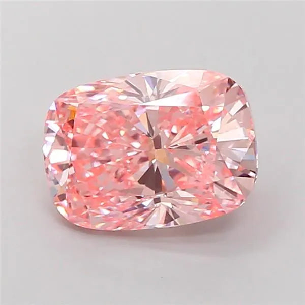4.00ct Cushion modified Lab Grown Diamond (Colour Fancy Vivid Pink, Clarity VS1, IGI Certified)