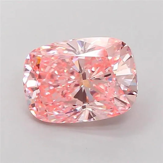 4.00ct Cushion modified Lab Grown Diamond (Colour Fancy Vivid Pink, Clarity VS1, IGI Certified)