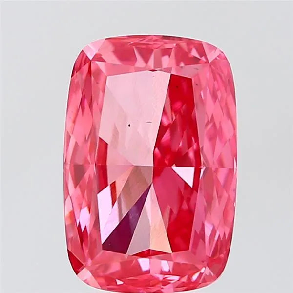 4.00ct Cushion modified Lab Grown Diamond (Colour Fancy Vivid Pink, Clarity VS2, IGI Certified)