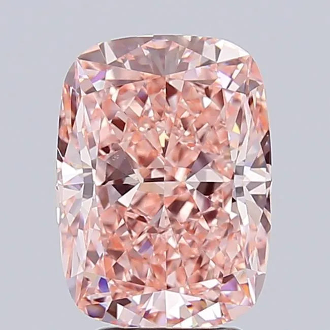 4.00ct Cushion modified Lab Grown Diamond (Colour Fancy Vivid Pink, Clarity VVS2, IGI Certified)