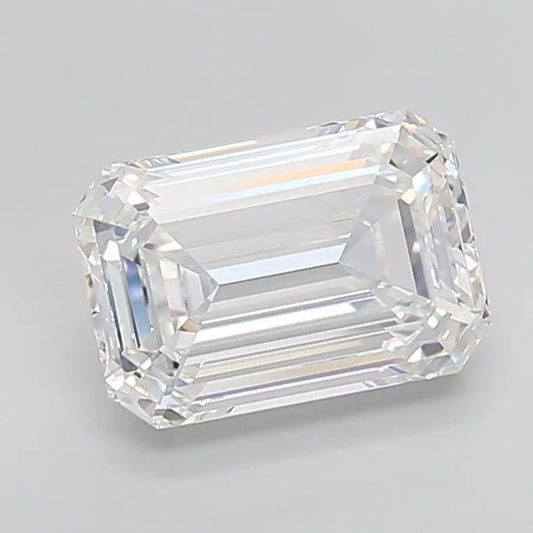 4.00ct Emerald Lab Grown Diamond (Colour D, Clarity IF, Cut EX, IGI Certified)