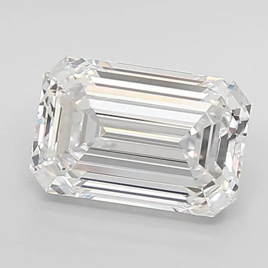 4.00ct Emerald Lab Grown Diamond (Colour D, Clarity IF, Cut EX, IGI Certified)