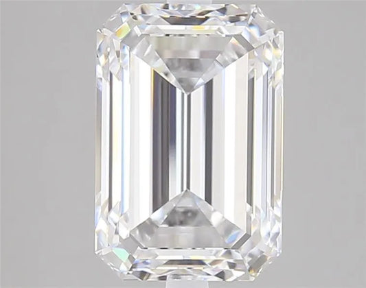 4.00ct Emerald Lab Grown Diamond (Colour D, Clarity VVS1, IGI Certified)
