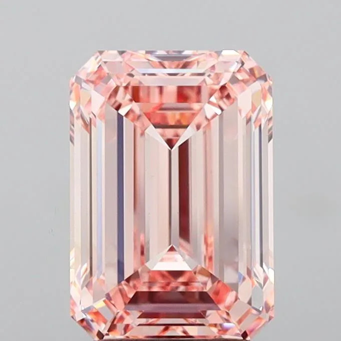 4.00ct Emerald Lab Grown Diamond (Colour Fancy Intense Pink, Clarity VS1, IGI Certified)