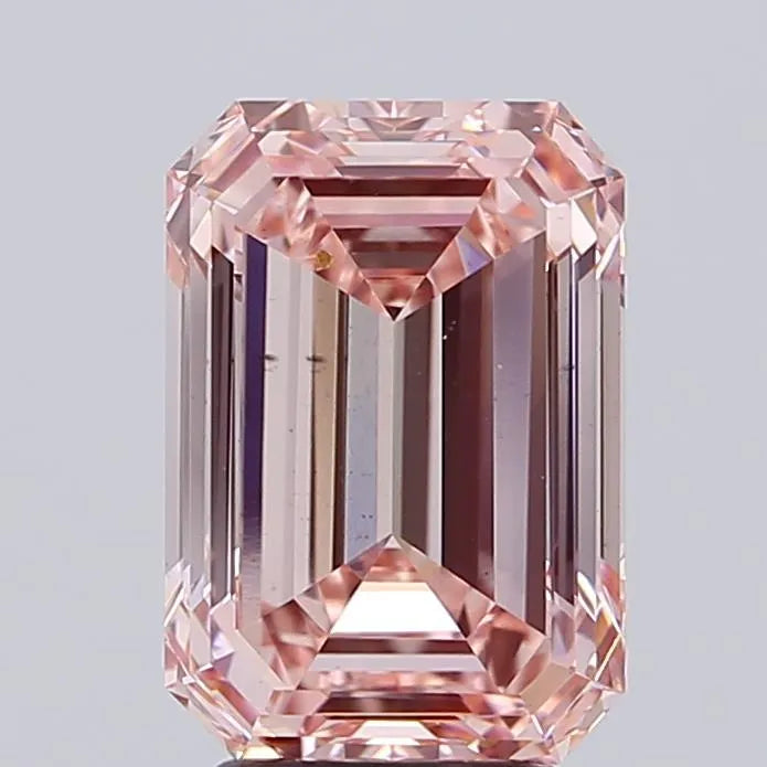 4.00ct Emerald Lab Grown Diamond (Colour Fancy Vivid Pink, Clarity VS1, IGI Certified)