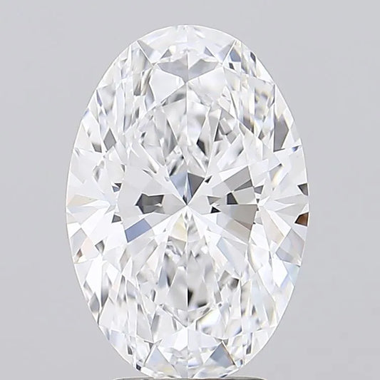 4.00ct Oval Lab Grown Diamond (Colour D, Clarity IF, IGI Certified)
