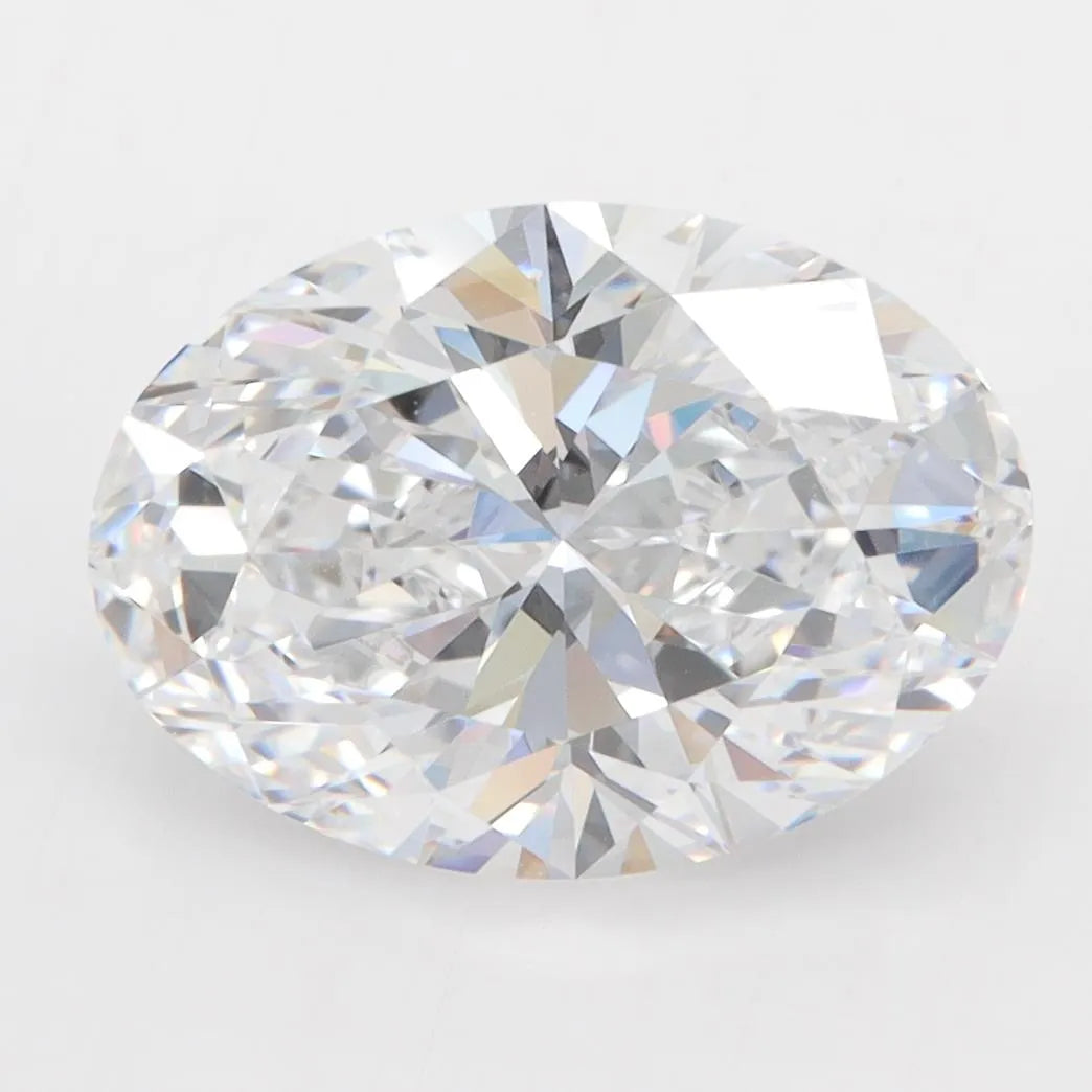 4.00ct Oval Lab Grown Diamond (Colour D, Clarity VVS2, GIA Certified)
