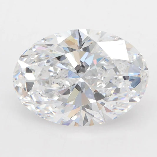 4.00ct Oval Lab Grown Diamond (Colour D, Clarity VVS2, GIA Certified)