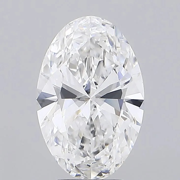 4.00ct Oval Lab Grown Diamond (Colour E, Clarity VVS1, IGI Certified)