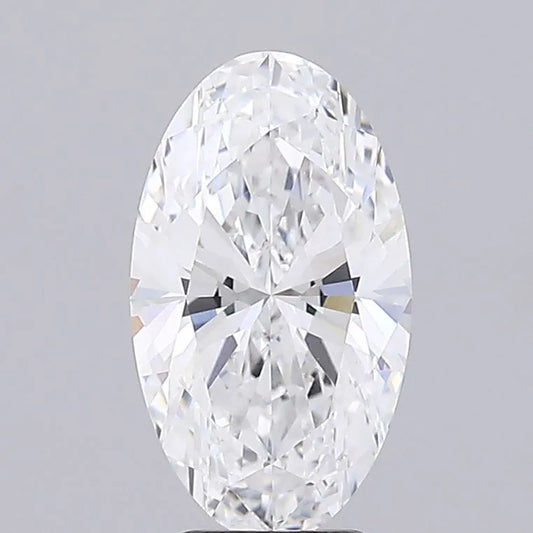 4.00ct Oval Lab Grown Diamond (Colour E, Clarity VVS2, IGI Certified)