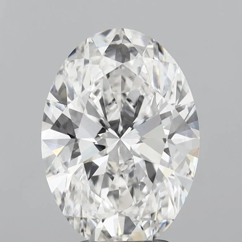 4.00ct Oval Lab Grown Diamond (Colour F, Clarity VVS2, IGI Certified)
