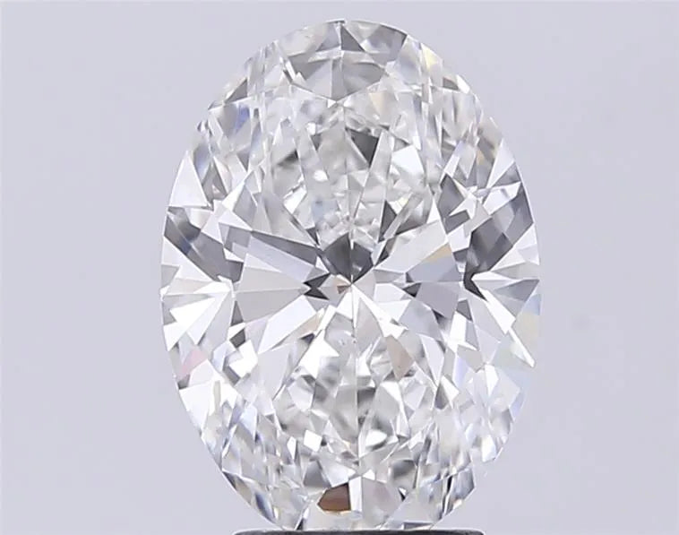 4.00ct Oval Lab Grown Diamond (Colour F, Clarity VVS2, IGI Certified)