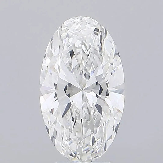 4.00ct Oval Lab Grown Diamond (Colour F, Clarity VVS2, IGI Certified)