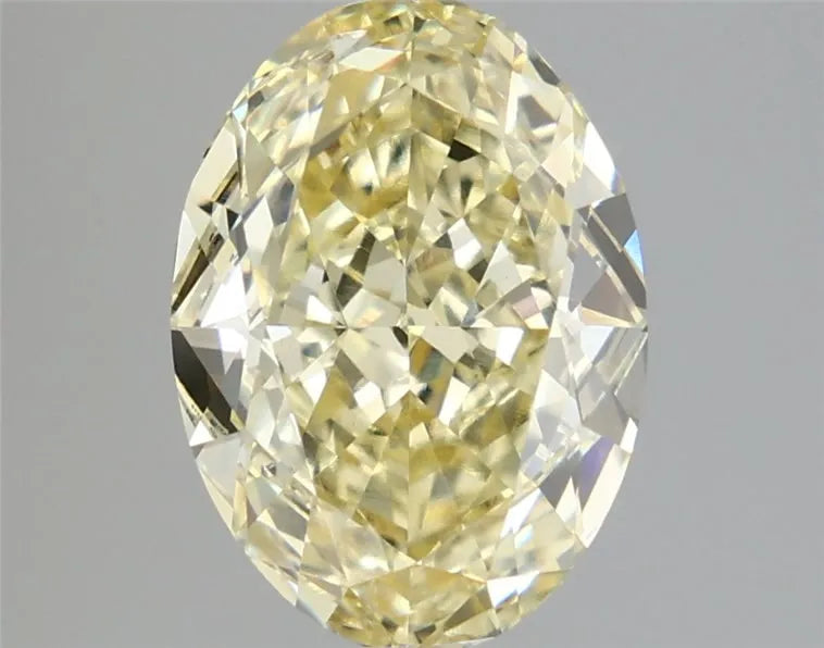 4.00ct Oval Lab Grown Diamond (Colour Fancy Yellow, Clarity VVS2, IGI Certified)