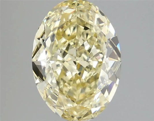 4.00ct Oval Lab Grown Diamond (Colour Fancy Yellow, Clarity VVS2, IGI Certified)