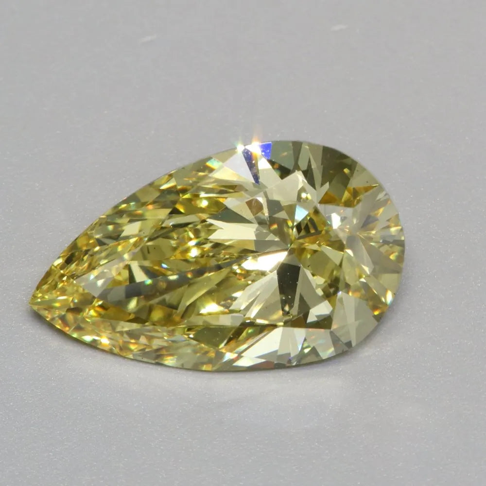 4.00ct Pear Lab Grown Diamond (Colour Fancy Intense Yellow, Clarity VS1, IGI Certified)