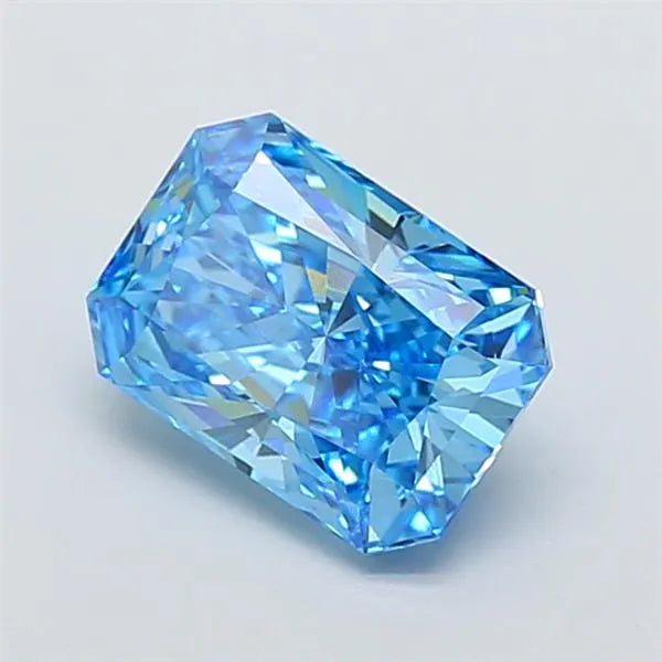 4.00ct Radiant Lab Grown Diamond (Colour Fancy Vivid Blue, Clarity VS1, IGI Certified)