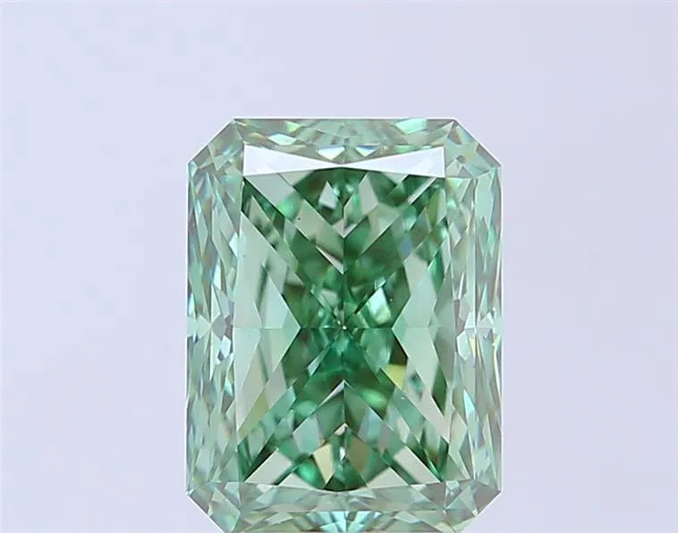 4.00ct Radiant Lab Grown Diamond (Colour Fancy Vivid Green, Clarity VS1, IGI Certified)