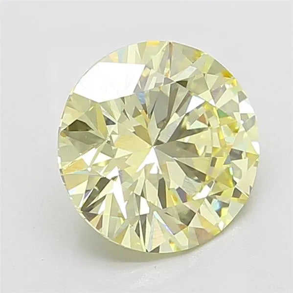 4.00ct Round Lab Grown Diamond (Colour Fancy Yellow, Clarity VS1, Cut ID, IGI Certified)