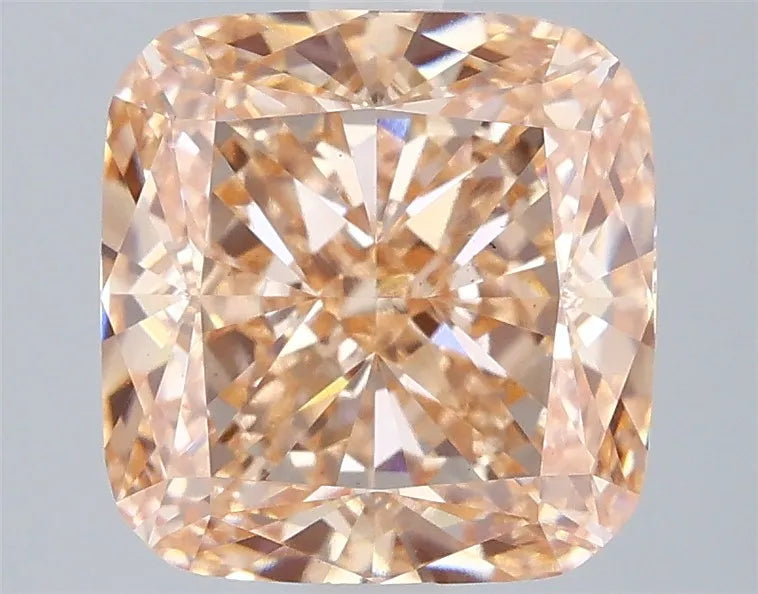 4.01ct Cushion modified Lab Grown Diamond (Colour Fancy Intense Brownish Orange, Clarity VS1, IGI Certified)