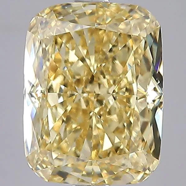 4.01ct Cushion modified Lab Grown Diamond (Colour Fancy Intense Yellow, Clarity VS1, IGI Certified)