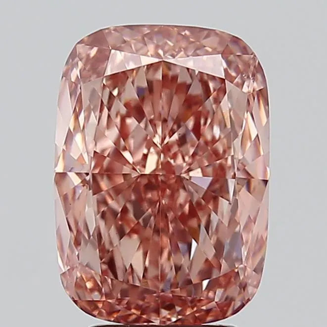 4.01ct Cushion modified Lab Grown Diamond (Colour Fancy Pinkish Brown, Clarity VS2, IGI Certified)