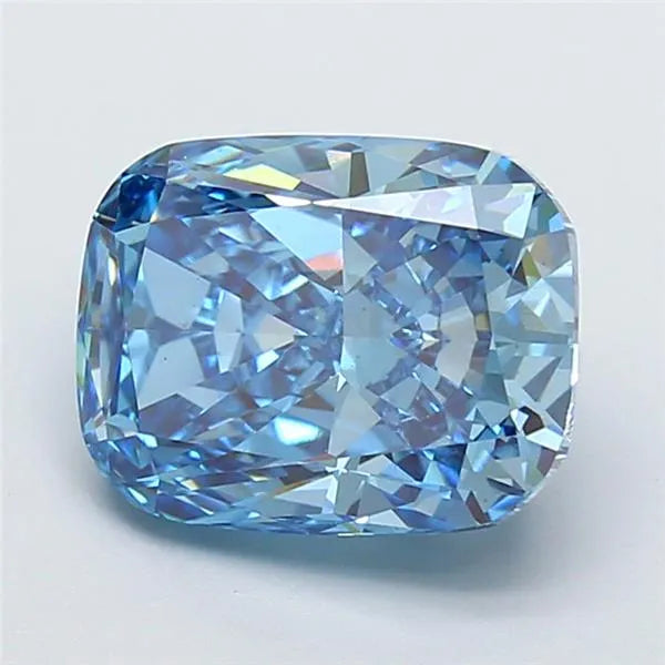 4.01ct Cushion modified Lab Grown Diamond (Colour Fancy Vivid Blue, Clarity VS1, IGI Certified)