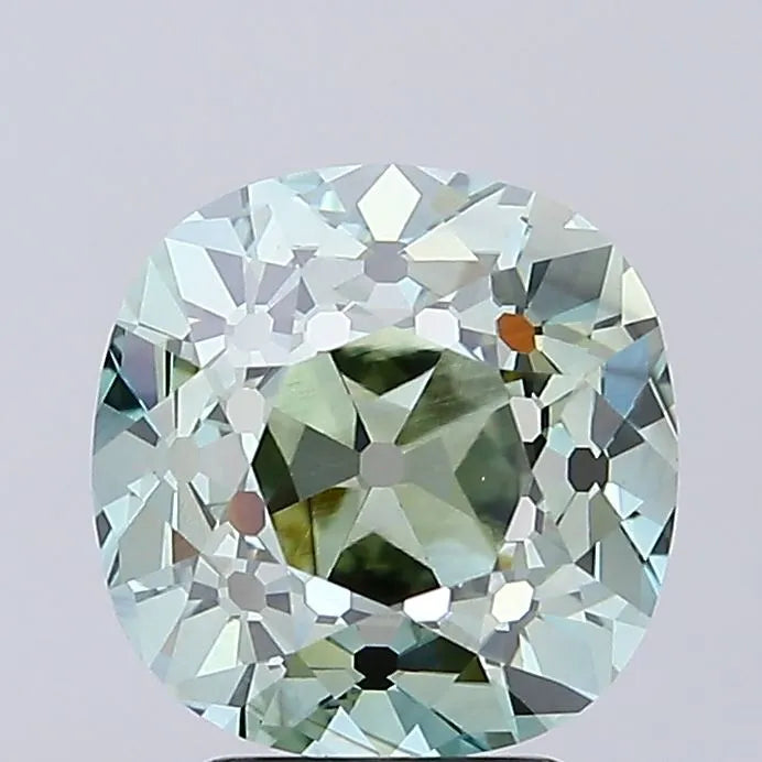 4.01ct Cushion modified Lab Grown Diamond (Colour Fancy Vivid Green, Clarity VS1, IGI Certified)