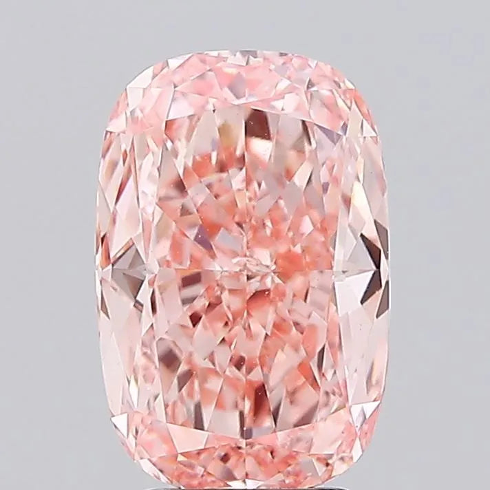 4.01ct Cushion modified Lab Grown Diamond (Colour Fancy Vivid Pink, Clarity VS1, IGI Certified)