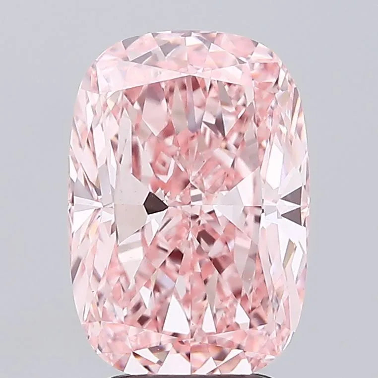 4.01ct Cushion modified Lab Grown Diamond (Colour Fancy Vivid Pink, Clarity VVS2, IGI Certified)