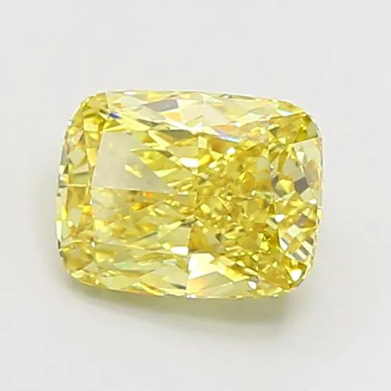 4.01ct Cushion modified Lab Grown Diamond (Colour Fancy Vivid Yellow, Clarity VS1, IGI Certified)