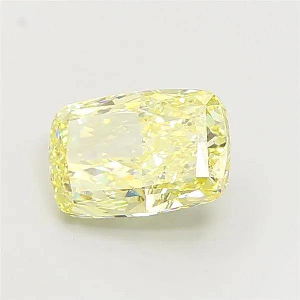 4.01ct Cushion modified Lab Grown Diamond (Colour Fancy Yellow, Clarity VS1, IGI Certified)